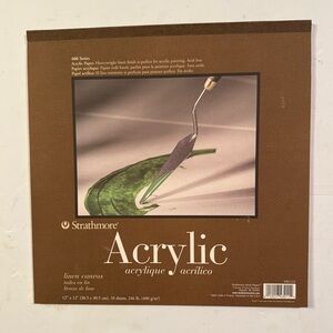 Strathmore Brown and Green Acrylic Home Art Painting